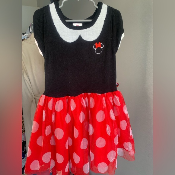 Disney Black and Red Minnie Mouse Polka Dot Dress - Picture 7 of 8